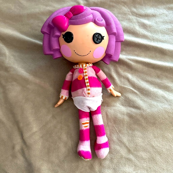 Toys | Pillow Featherbed 12 Lalaloopsy Doll Purple Vinyl Hair W Pink ...